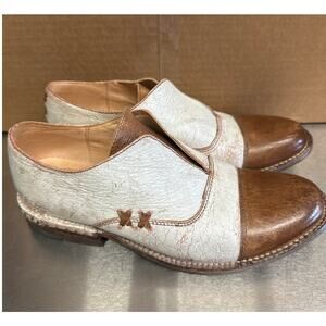 Bed Stu Garden F321111 Womens Brown Leather Slip On Loafer Size 9